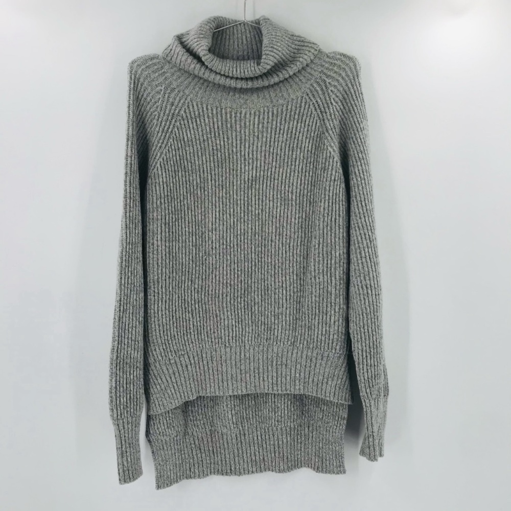 Wilfred Free Wool Turtleneck Sweater Gray Size Medium